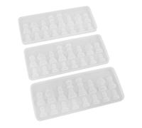 TEHAUX 3 pièces Moule Silicone pour Échecs Moulage Époxy Cristal Précis pour DIY Art Bijoux et Décoration Familiale
