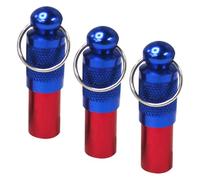 TEHAUX 3 pièces Plaque Identité pour Animaux Laiton Pendentifs Tubes Résistants Anti-Rouille pour Chien et Chat Étiquettes Identification Décoratives et Durables