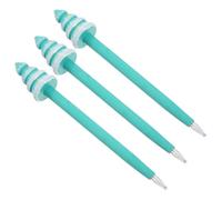 TEHAUX 3 Pièces Stylo Gel Arbre de Noël en Bois Vert pour Écriture Festive | Finition Bois, Forme Sapin, Usage Journal et Agenda, Ambiance Saisonnière, pour Étudiants et Fêtes