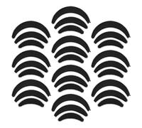 TEHAUX 30 Éponges Insert Volume Cheveux Femme Noir Forme Lune Accessoire Coiffure sans Trace 3 Pièces pour Chignons et Queues de Cheval, Outil Stylisation Solide et Respirant, Kit 10