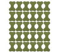 TEHAUX 30 Patchs Moxa Vierges Autocollants pour Peau et Corps en Tissu Spunlace Noir Auto-adhésif Minimal Irritation pour Usage Domestique Couleur Aléatoire