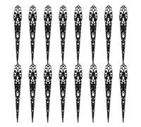 TEHAUX 30 Pièces Bagues D'ongles Accessoires Cosplay Ajustables et Confortables en Fer Noir Design Creux Unique pour Halloween pour Performances et Mariages