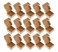 TEHAUX 30 Pièces Petites Boîtes D'expédition en Papier Kaki pour Savons Faits Main et Bonbons, Faciles à Assembler, Supportant le Poids, pour Boutiques de Desserts et Noël