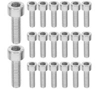 TEHAUX 30 Pièces Vis Hexagonales Métriques M5x15mm en Fer pour Tronçonneuse, Fixation Sécurisée et Remplacement Facile, pour L'entretien de Démarrage en Coupe de Bois