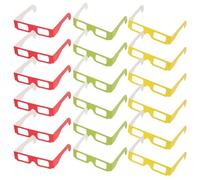 TEHAUX 36 Pièces Lunettes 3D en Papier avec Verres de Diffraction pour Effets Lumineux Vibrants et Effet 3D Unique, Légères Fêtes et Grands Spectacles
