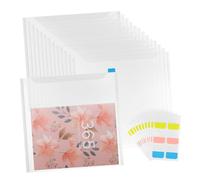 TEHAUX 36 Pièces Plastic Folders Set Document Organizers With Label Windows For Home School And Office Paperwork Management