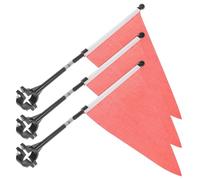 TEHAUX 3ensembles Drapeaux de Guidon pour Vélo Garçon Fille Accessoires de Sécurité pour Vélo Fanions Résistants Vent Installation Facile sur Guidon Kit Décoratif et Signalétique