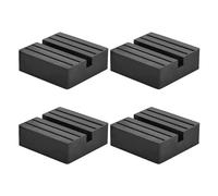 TEHAUX 4 Coussinets en Caoutchouc Universels pour Cric de Voiture, Patins de Support Robustes Noirs, Compatibles Cric de Sol, Accessoires Fiables pour Levage et Protection Véhicule