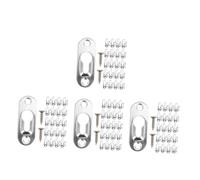 TEHAUX 4 Ensembles Kit de Suspension pour Crochets Muraux Invisibles avec Vis pour Lourds et Œuvres Art pour Décoration de Salon Chambre et Bureau