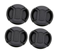 TEHAUX 4 Pcs Cache-lentille à Protection l'eau Protecteur D'objectif pour Photographes Amateur Attache à Anneau