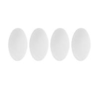 TEHAUX 4 Pièces Base de Chapeau Ronde en Tissu Blanc, Support de Chapeau Plat sans Couture, Compatible Peinture la Main, pour DIY et Mariage, pour Femmes