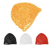 TEHAUX 4 Pièces Bonnet en Filet Respirant pour Cheveux Bouclés, Design Minimaliste en Polyester, Séchage Rapide, pour Yoga et Utilisation Nocturne
