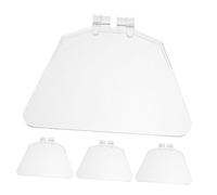 TEHAUX 4 pièces Bouclier Protecteur Oculaire Transparent pour Meuleuse Banc Accessoire de Sécurité pour Meulage et Découpe Facile à Installer et Résistant Aux Projections