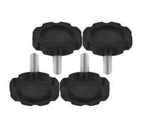 TEHAUX 4 Pièces Boutons Filetés en Plastique pour Remplacement Base du Parapluie Extérieur, Vis de Serrage pour Pied de Parasol, Design Portable et Installation Facile pour Sandales