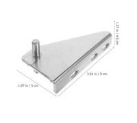 TEHAUX 4 pièces Charnières Acier Inoxydable pour Porte Congélateur Accessoires de Réparation de Porte de Réfrigérateur avec Capuchons Caoutchouc Espacement Durables et