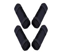 TEHAUX 4 Pièces Coussinets D'accoudoirs Ergonomiques pour Chaise de Bureau en Polyester et Mousse, Support Antidérapant pour Coude, pour Bureau ou Patio, Noir Confortable
