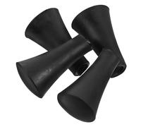 TEHAUX 4 Pièces Embout de Support Téléphone Moto en Silicone Noir | Capuchon Flexible de Remplacement, Protection du Téléphone, Installation Simple, Ajustement Sûr pour Moto