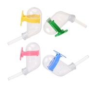 TEHAUX 4 pièces Gamelle Eau Anti-Fuite pour Hamster Bol Distributeur Silencieux sous Vide Styles Mixtes Accessoire Pratique pour Petits Animaux Couleur Aléatoire Couleur Aléatoire