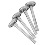 TEHAUX 4 Pièces Kit Roulettes de Porte de Garage Fer Galet Silencieux avec Roulement Poulie Guide Résistante Aux Intempéries pour Ouverture Coulissante