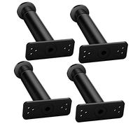 TEHAUX 4 Pièces Lit Réglables Matériau Support Central pour Cadre de Lit Hauteur Ajustable Compatibles avec Meubles Variés Protection de Sol Intégrée