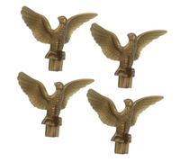 TEHAUX 4 pièces Ornement de Tête de Mât de Drapeau Aigle Décor Extérieur Polyvalent pour Salle de Réunion Jardin et Place Publique Remplacement Robuste et Compact