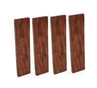 TEHAUX 4 Pièces Planches Noyer Massif pour Bricolage Dur Naturel pour Sculpture Accessoire Artisanal Résistant Déformation Surface Lisse Facile à Entretenir
