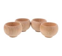 TEHAUX 4 Pièces Porte-aiguilles Base Ronde Japonerie Coussin à Épingles en Bois Multifonctionnel Facile à, pour et Atelier Professionnel