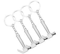 TEHAUX 4 Pièces Porte-clés Marteau Miniatures en Métal Solide, Pendentifs Décoratifs pour Paquet, Accessoires Pratiques pour Anniversaire et Fête, Anneaux Porte-clés Résistants à L'usure