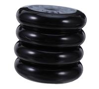 TEHAUX 4 Pièces Roue de Scooter en Plastique Noire, Roue du Scooter Légère et Silencieuse, pour Garçon et Filles et Adolescents, Balade de Quartier et Rue
