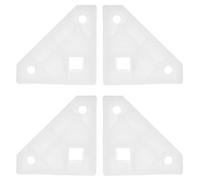 TEHAUX 4 Pièces Support de Base Antidérapant à Quatre Pieds pour Auvent de Tente, Accessoire de Montage Inférieur Stable en Plastique 12,2x7,6x4,2 Cm pour Patio et Marchés Temporaires