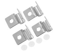 TEHAUX 4 Pièces Support de Couvercle en Verre pour Aquarium en Acier