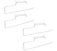 TEHAUX 4 Pièces Support Mural Système Modulaire de Crochets pour Papier Essuie-tout en Fer Blanc Installation Rapide et Finition Professionnelle Lisse, Buanderie Familiale