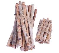 TEHAUX 40 Pièces Bûches Décoratives Bouleau Naturel Branches Sèches pour Décoration Intérieure Cheminée et Artisanat DIY