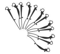 TEHAUX 40 Pièces Clips de en Plastique Noir pour Grille de Gouttière Crochets Résistants Vent pour Système de Drainage Toits Résidentiels