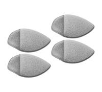 TEHAUX 4pcs Éponges Exfoliantes pour Visage en Pu Forme Goutte D'eau et Triangle, Douces et Précises pour Nettoyage et Démaquillage, Adaptées Peau Sensible