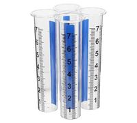 TEHAUX 4Pcs Pluviomètre Extérieur Pluviomètre De Jardin Tube De Pluie Moderne Tube De Jauge Universel De Pluie Bricolage De De Remplacement De