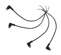 TEHAUX 4pièces Câble USB Type c Court Degrés Mâle Angle Droit Broches Câble Alimentation Et Données Ouverts pour Appareils USB c