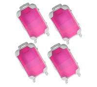 TEHAUX 4pièces Mini Trolley Case pour Faux Boîte De Rangement Cosmétique Portable Organisateur De Voyage Élégant pour Maquillage Et Accessoires Mini Valise Rose