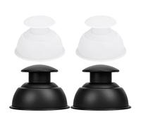 TEHAUX 4pièces Ventouses Silicone pour Massage Corporel Grand Format Ventouses de Relaxation Silicone Sûres et Réutilisables Kit Cupping pour Soulager Humidité et Favoriser la Santé