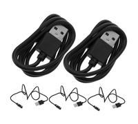 TEHAUX 5 Pièces Câble de Charge Magnétique Rapide pour Smartwatch USB Pins Compatible Multi-Marques Connexion Facile et Protection Surtension pour Usage Quotidien Bureau et Voyage