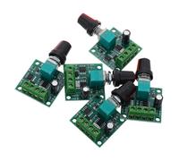 TEHAUX 5 pièces Contrôleur Pwm avec Bouton Réglable pour Moteur DC Régulateur de Vitesse Variable pour Systèmes Électroniques Machines et Modélisme