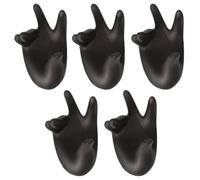 TEHAUX 5 Pièces Support à Coraux Créatif, Base Corallienne Noire | Argile Violette, Installation Facile, Compatible Récifs et Aquascaping, pour Crevasses et Coraux