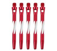 TEHAUX 5 Pièces Tige Filetée de Fléchettes 2ba, Arbre Standard en Alliage D'aluminium Rouge, Réduit Les Rebonds, Prolonge la Durée de Vie Tige