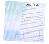 TEHAUX 50 Fiches D'Information Client Fiches D'Enregistrement De Profil Client Pour Petites Entreprises Cartes D'Informations De Sécurité Cartes D'Instructions