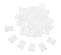 TEHAUX 50 Pièces Limiteur de Charnière Angle 90 Degrés en Plastique Blanc pour Armoires D'angle Cuisine, Limitation Précise Risque de Blessure