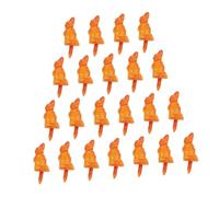 TEHAUX 50 Pièces Nez Plastique pour Bonhomme de DIY Décoration de Noël Orange pour Activités Manuelles Garçon Fille