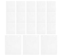 TEHAUX 50 Pièces Pochette de Rangement pour Disque CD Double Face en PP Blanc, Récupération des Disques, pour Usage Domestique ou Institutions