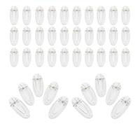 TEHAUX 50 Pinces à Cheveux Transparentes en Plastique Non Finition Base Barrette DIY Tige Accessoires pour Création Artisanale Pinces Légères Adaptées à Différents Types de Cheveux