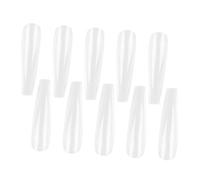 TEHAUX 500 Patchs Adhésifs pour Faux Ongles Longs Transparents 10 Tailles Différentes Couverture Complète Accessoires de Manucure pour Fêtes et Événements