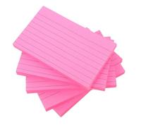 TEHAUX 500 Pièces Bloc-notes Adhésif Rose à Lignes, Écriture Lisse, pour | Papier Mat, Déchirure Facile, Réduit la Fatigue Visuelle, pour Écrans et Carnets en Réunions